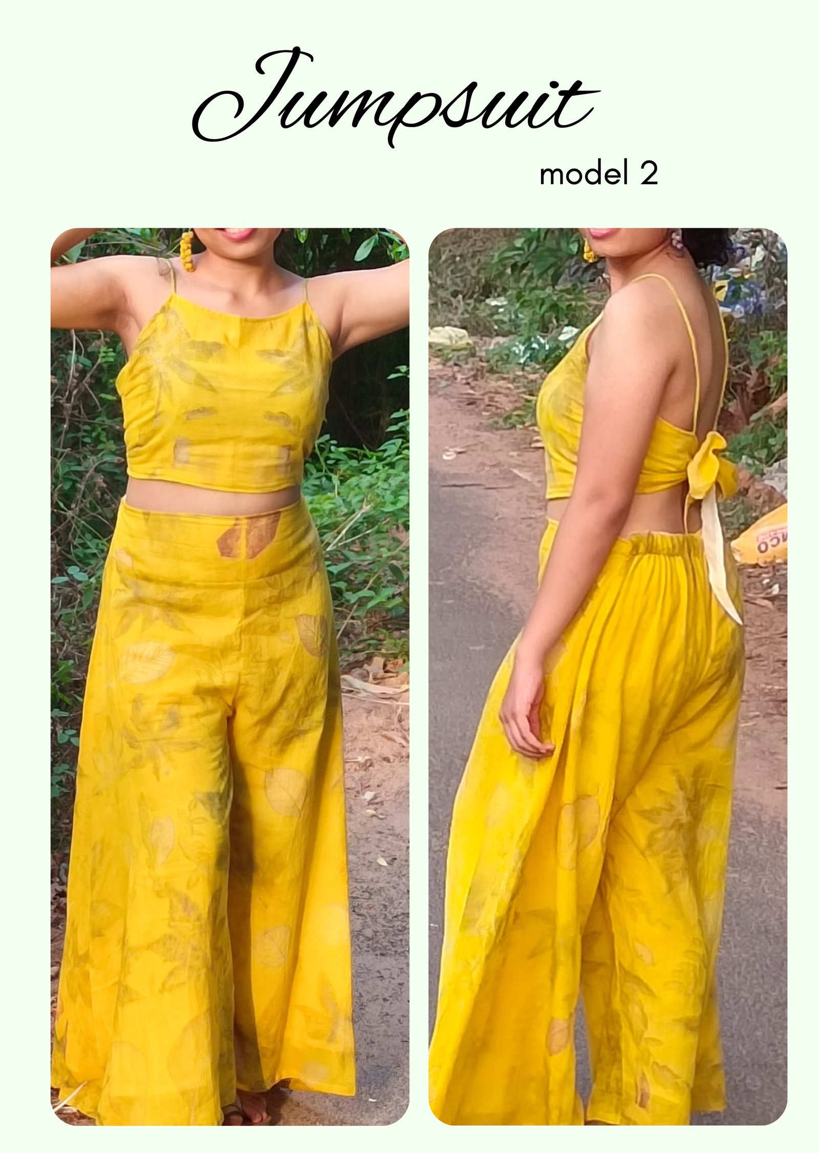 Folhas Jumpsuit (Model 2)