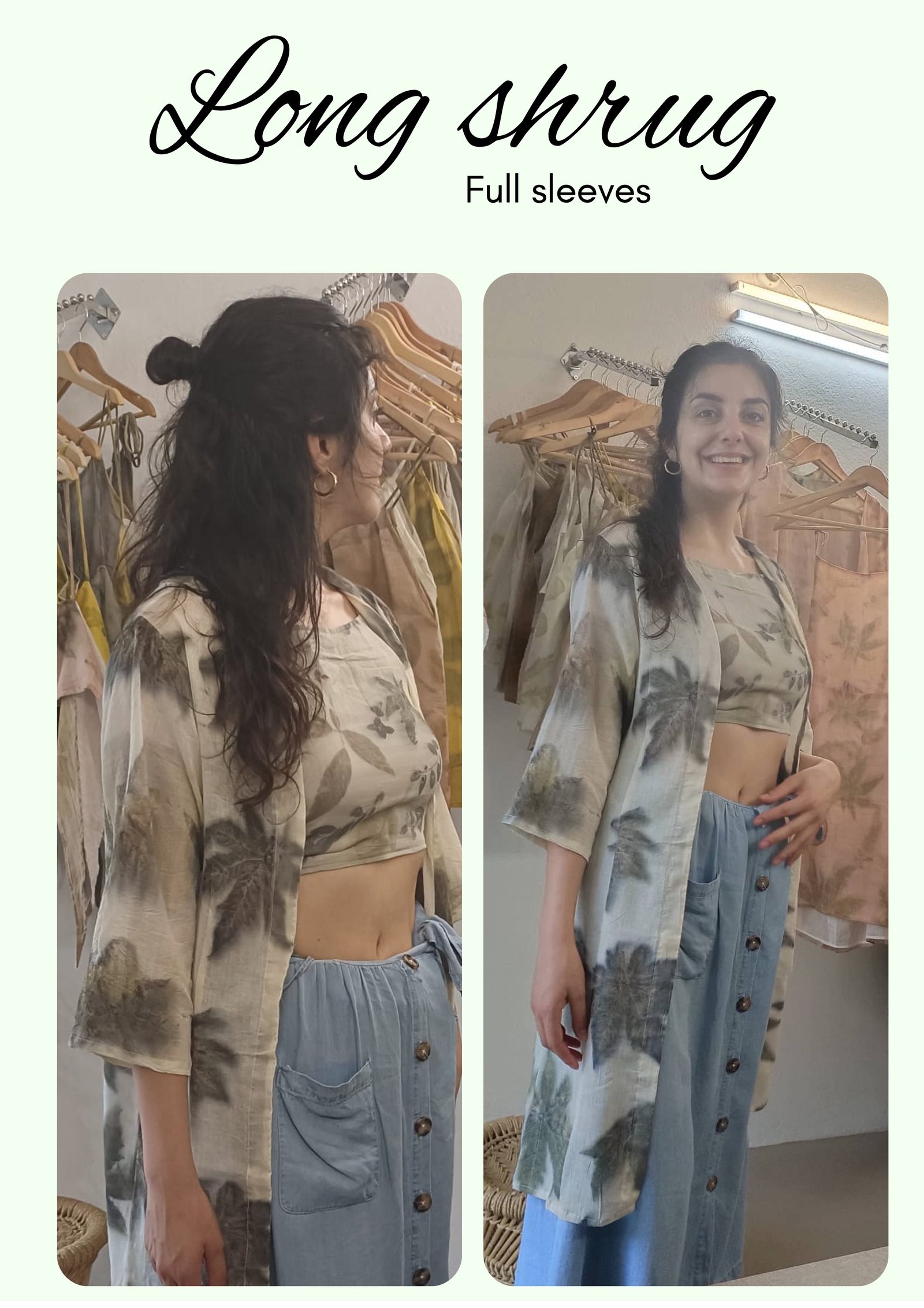 Folhas Long Shrug (Full Sleeves)